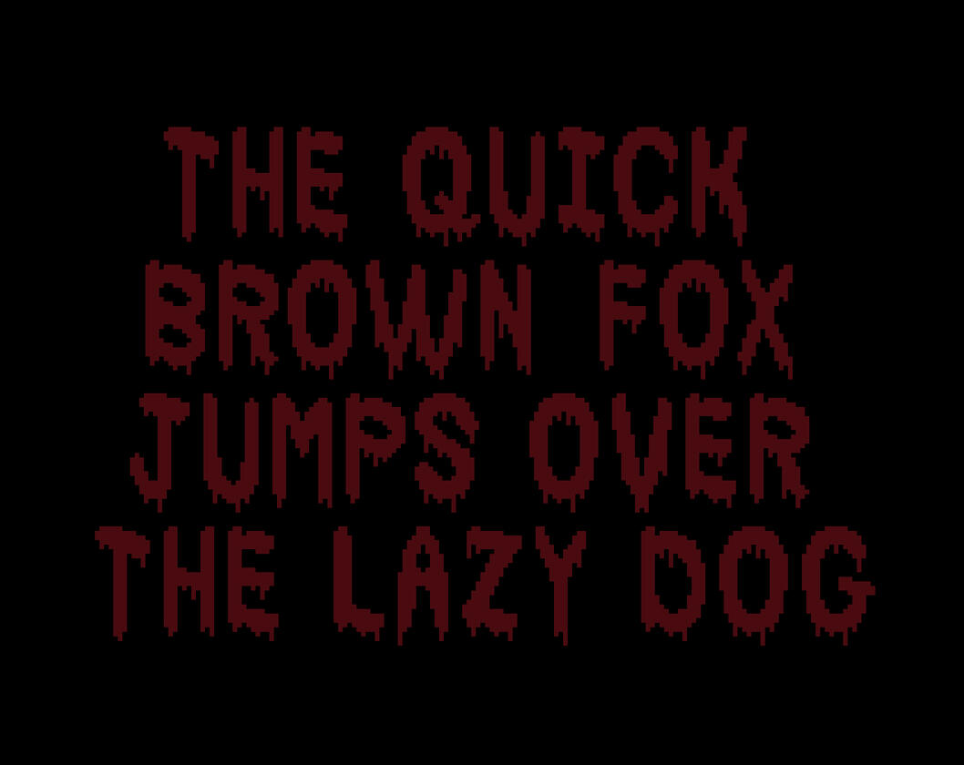 Pixel Blood Font
